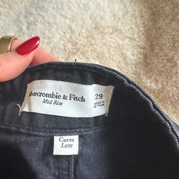 Abercrombie & Fitch Dark Denim Mini Skirt - Picture 4 of 9